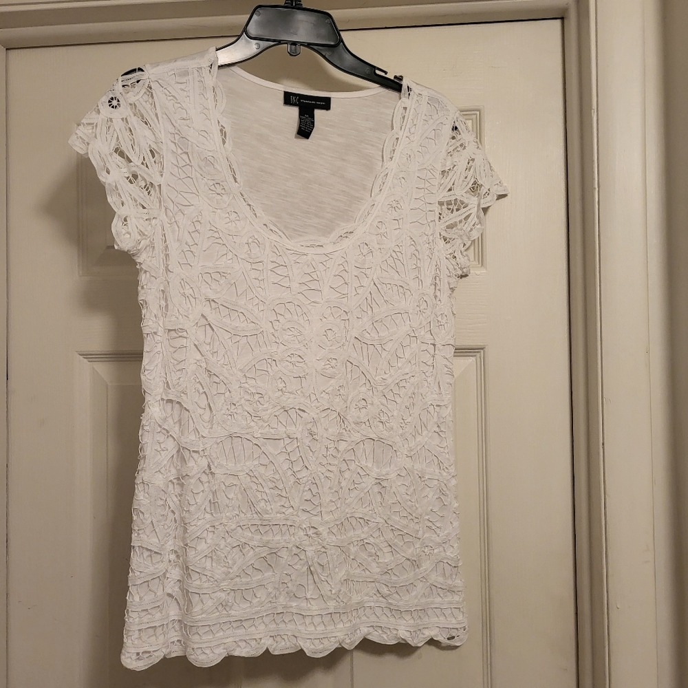 INC, ladies lace detailed on front, size medium